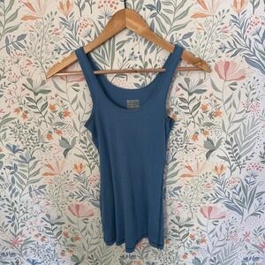 Vintage‎ Mossimo Supply Co Blue Long and Lean Ribbed Tank Top